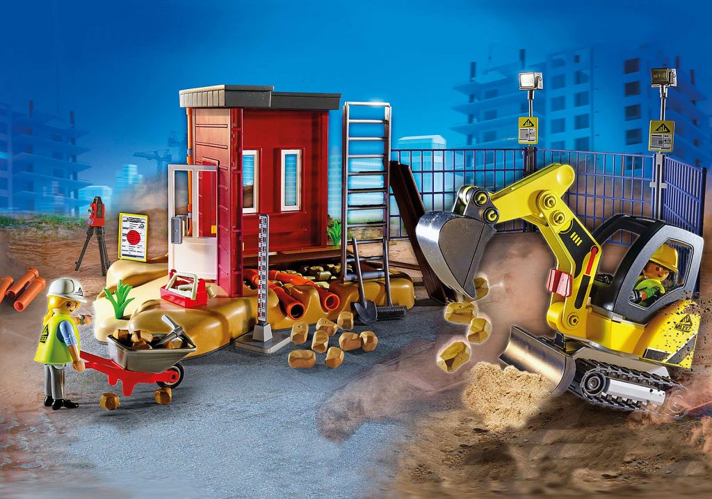 Playmobil 71407 Pelleteuse - City Action - avec Un Bras réglable