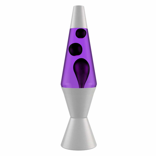 LAVA LAMP 14.5" NOIR/MAUVE