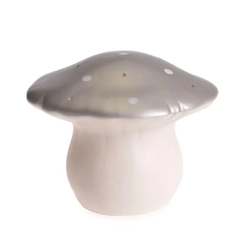 LAMPE CHAMPIGNON MOYEN ARGENT