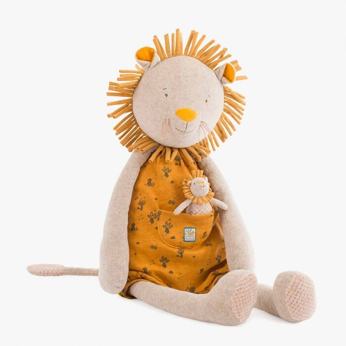 PELUCHE GÉANTE LION "SOUS MON BAOBAB"