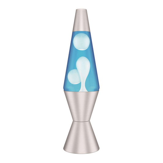 LAVA LAMP 14.5" BLANC/BLEU