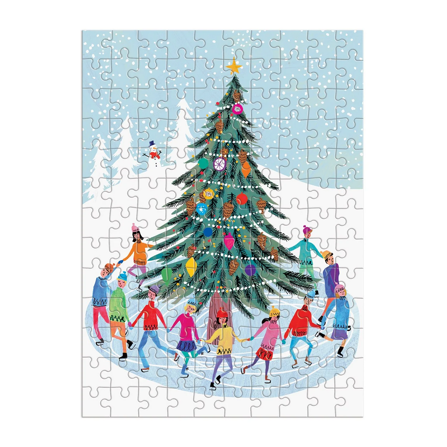 PUZZLE ORNEMENT "PATINEURS" 130 MCX