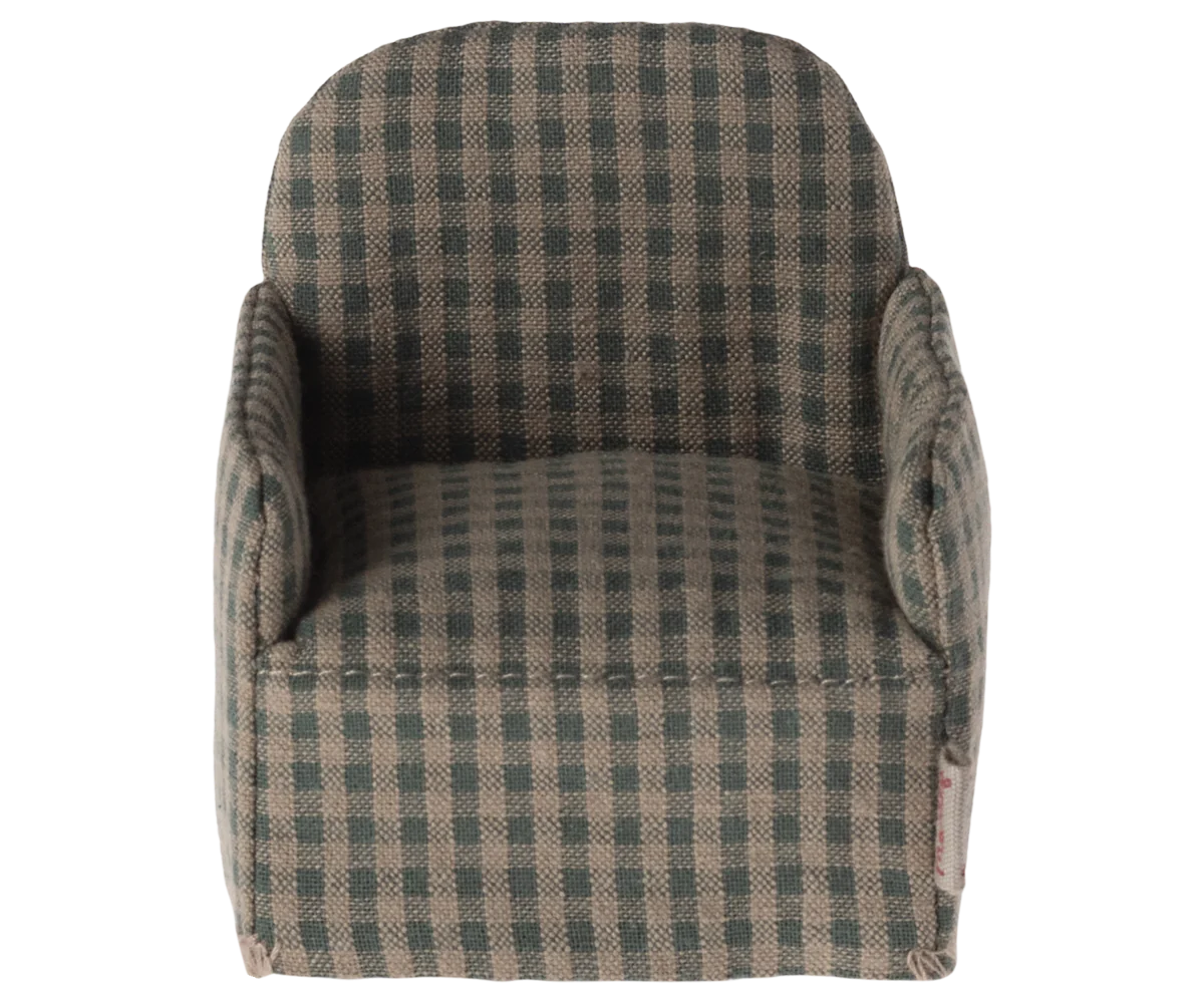 FAUTEUIL DAMIER VERT POUR SOURIS