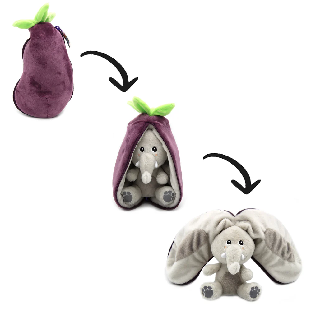 VELVET L’ÉLÉPHANT/AUBERGINE "FLIPETZ"