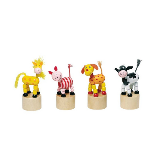 FIGURINES ARTICULÉES EN BOIS ANIMAUX