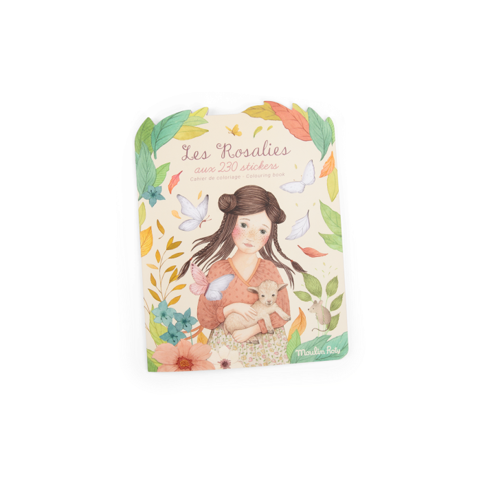 CAHIER DE 230 STICKERS ET COLORIAGE "LES ROSALIES"