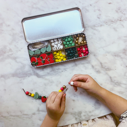 COFFRET 5 BRACELETS FRAISE