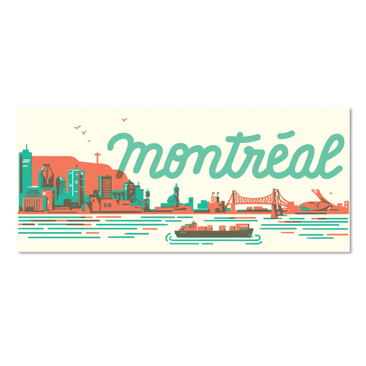 CARTE POSTALE MONTRÉAL SKYLINE