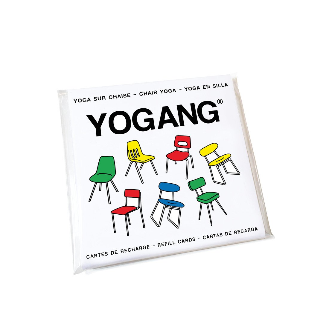 YOGANG CARTES DE RECHARGE YOGA SUR CHAISE